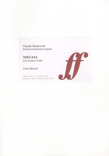 Toccata from L'Orfeo