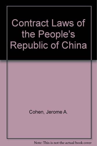 Contract Laws of the People's Republic of China