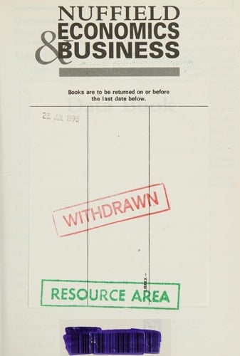 Nuffield Economics & Business