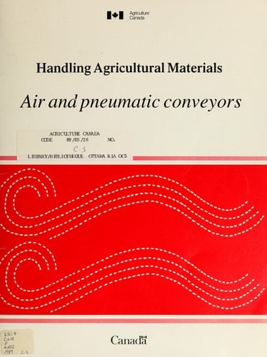 Manutention de produits agricoles : appareils de déplacement d'air et transporteurs pneumatiques