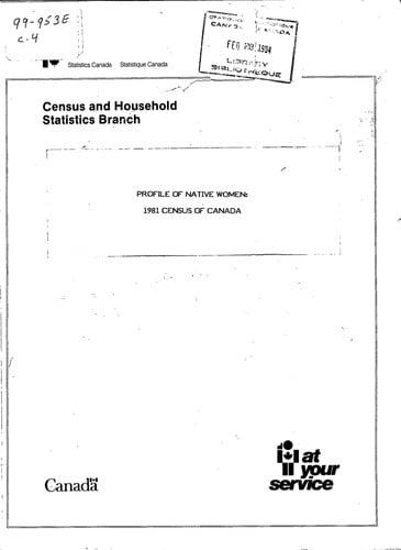 Profile of Native Women : 1981 Census of Canada