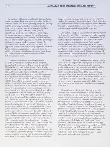 How effective are alcohol and other drug prevention and treatment programs?: A review of evaluation studies : a technical report
