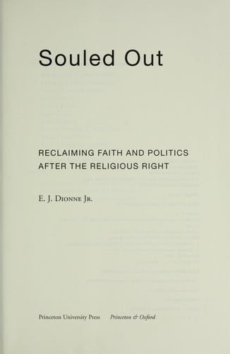Souled out: reclaiming faith and politics after the religious right