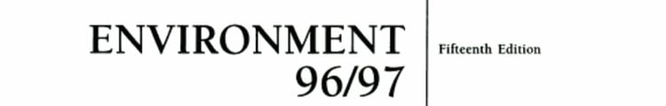Environment 1996-1997