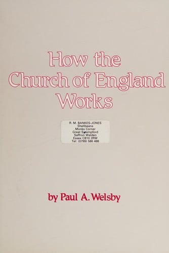 How the Church of England Works