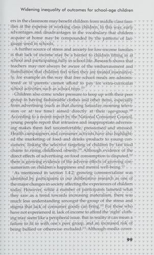 Narrowing the Gap: The Final Report of the Fabian Commission on Life Chances and Child Poverty