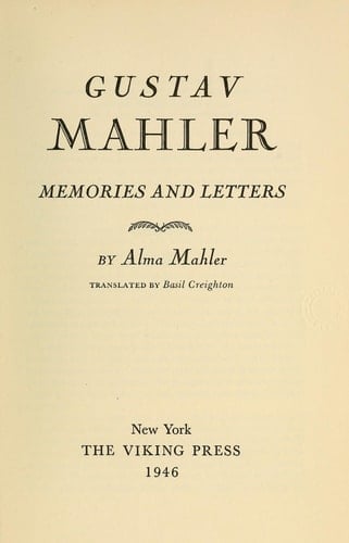 Gustav Mahler: memories and letters,