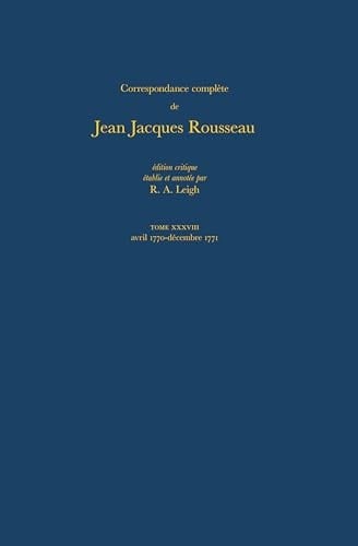 Correspondance Rousseau 38 CB: T. 38