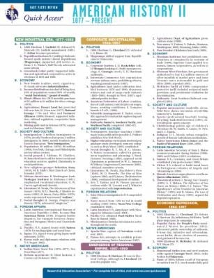 American History 2  Reas Quick Access Reference Chart
            
                Quick Access