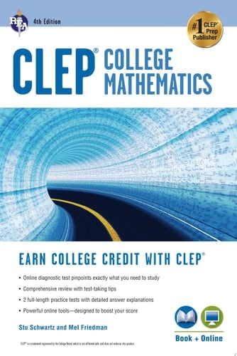 CLEP® College Mathematics, 4th Ed., Book + Online