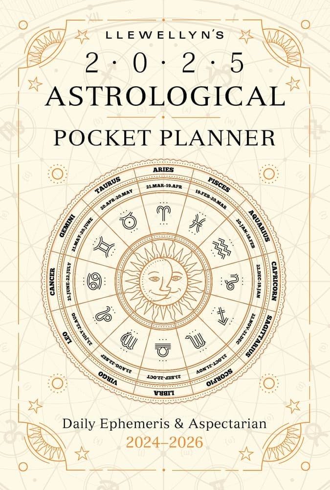 LLEWELLYN'S 2025 ASTROLOGICAL POCKET PLANNER Daily Ephemeris & Aspectarian 2024-2026