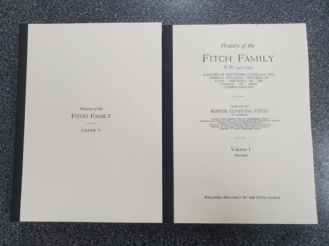 History of the Fitch Family, 1400-1930