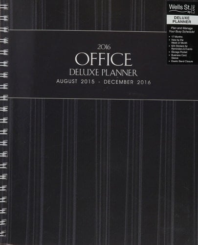 Office 2016 Deluxe Planner: August 2015-december 2016