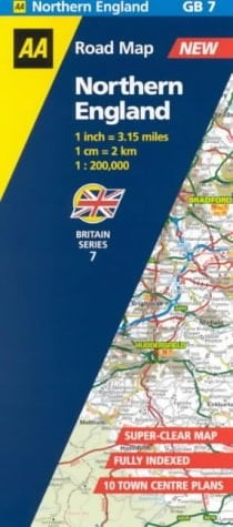 Road Map Britain 07 Northern England 1 : 200 000 AA Automobile Association