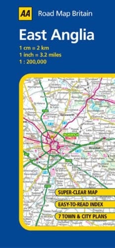 Road Map Britain 04 East Anglia 1 : 200 000 AA Automobile Association