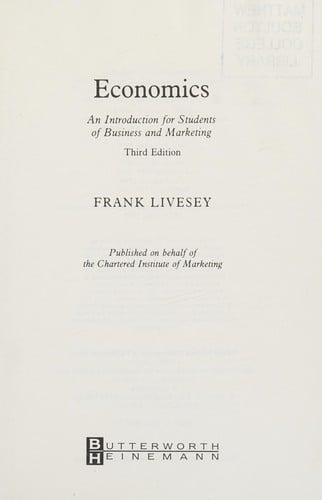Economics (Marketing Series: Student)