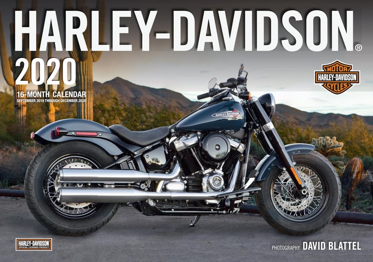 Harley-Davidson 2020: 16-Month Calendar September 2019 Through December 2020