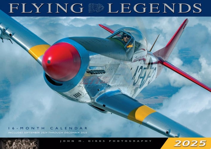 Flying Legends 2025 16-Month Calendar: September 2024 to December 2025