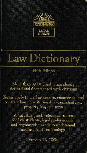 Law Dictionary: Fifth Edition (Law Dictionary)