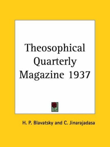 Theosophical Quarterly Magazine 1937
