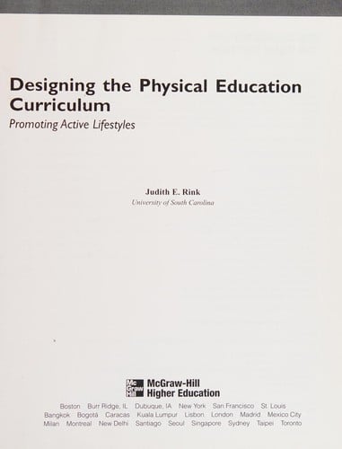 Designing the physical education curriculum: promoting active lifestyles