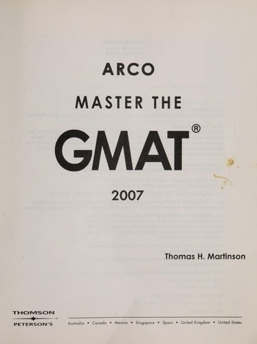 Master the GMAT 2007