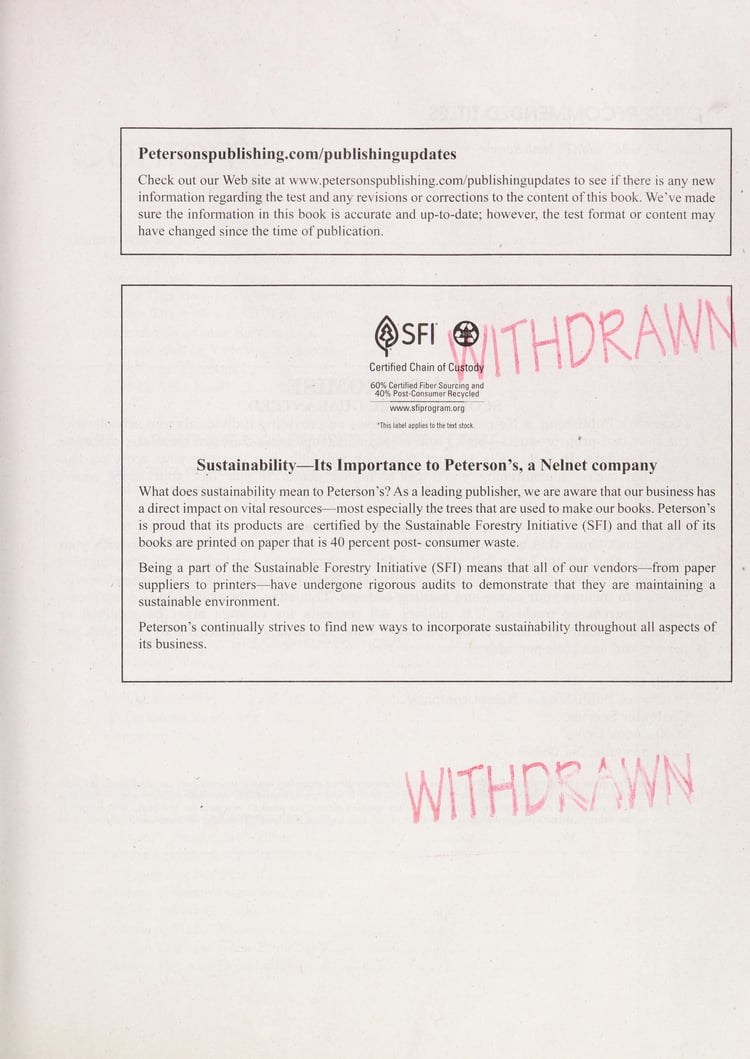 Peterson's Master the GRE 2012