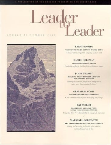 Leader to Leader (LTL), Volume 25, Summer 2002