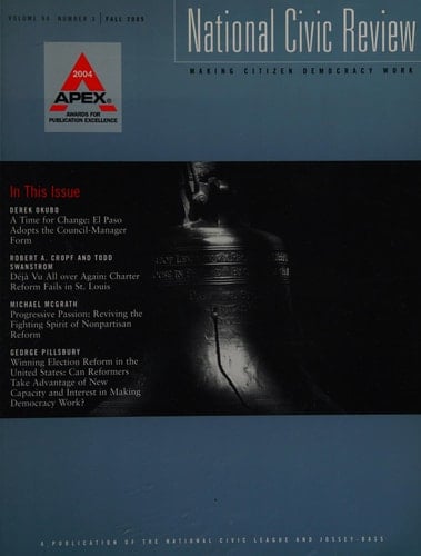 National Civic Review, No. 3, Fall 2005