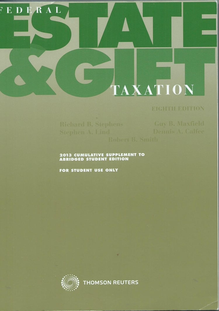 FED.ESTATE+GIFT TAX.-ABR.-W/2013 SUPP.