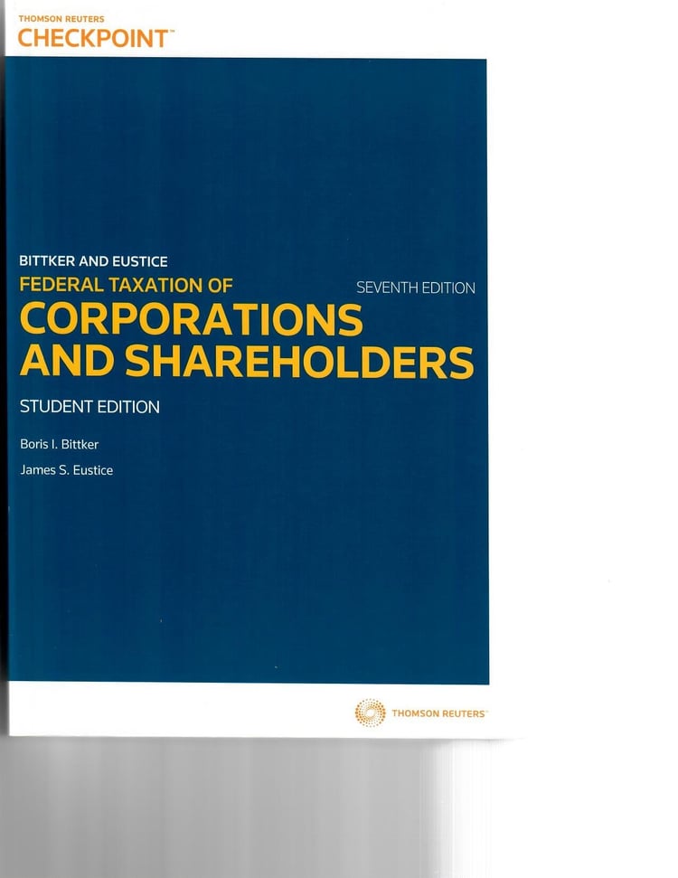Federal Taxation of Corporations and Shareholders, 7th ed. with 2015 Cumulative Supplement to Abridged Student Edition