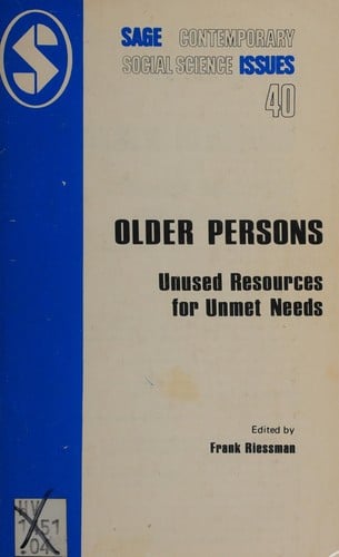 Older Persons (No Series Description Provided)