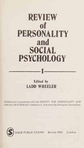 Review of Personality and Social Psychology Volume 1