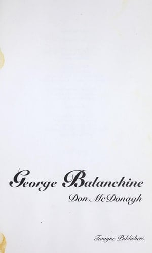 George Balanchine
