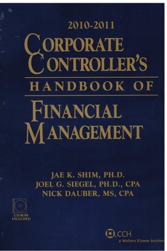 2010-2011 Corporate Controllers Handbokks of Financial Management
