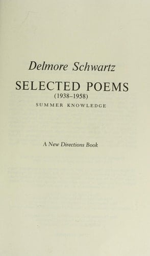 Selected Poems (1938-1958) Summer Knowledge