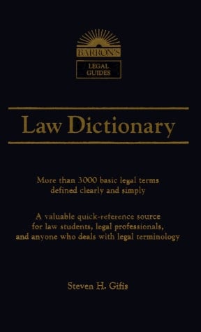 Law Dictionary (Barron's Law Dictionary)