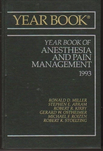 The Year Book of Anesthesia, 1993