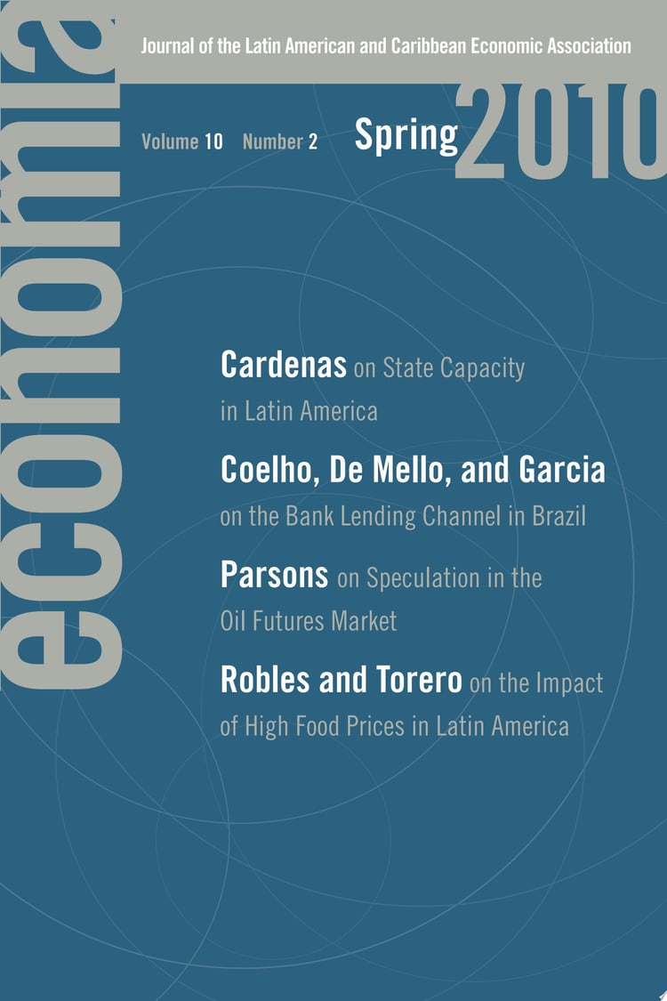 Economía - Spring 2010 Journal of the Latin American and Caribbean Economic Association