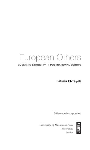 European Others Queering Ethnicity in Postnational Europe