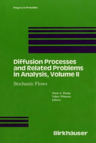 Diffusion Processes and Related Problems in Analysis: Diffusions in Analysis and Geometry (Progress in Probability, Vol 22)