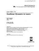 Nonlinear dynamics in lasers: Laser Optics '95 : 27 June-1 July 1995, St. Petersburg, Russia (Proceedings / SPIE--the International Society for Optical Engineering)