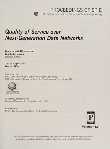 Quality of Service over Next-generation Data Networks (Proceedings of Spie)