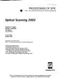 Optical Scanning 2002 9 July 2002, Seattle, USA