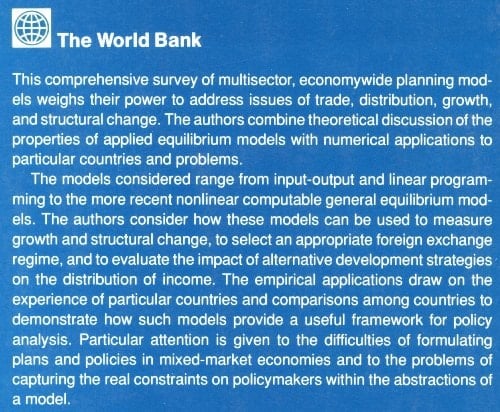 General Equilibrium Models for Development Policy