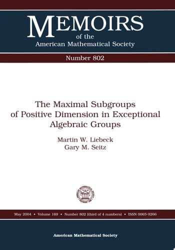 The Maximal Subgroups of Positive Dimension in Exceptional Algebraic Groups