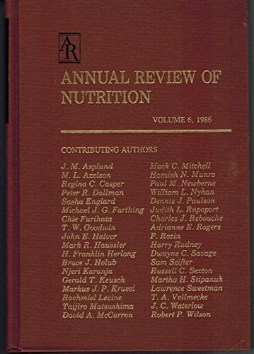 Annual Review of Nutrition/1986