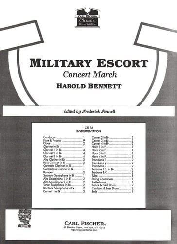 Bennett: Military Escort