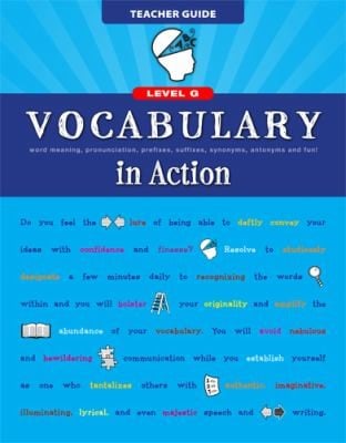 Vocabulary In Action Level G Teacher Guide Word Meaning Pronunciation Prefixes Suffixes Synonyms Antonyms And Fun