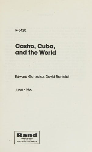 Castro, Cuba, and the World (Rand Report)